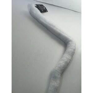 White Cat Tail Animal Kitty Halloween Costume Accessory One Size Fits Most
